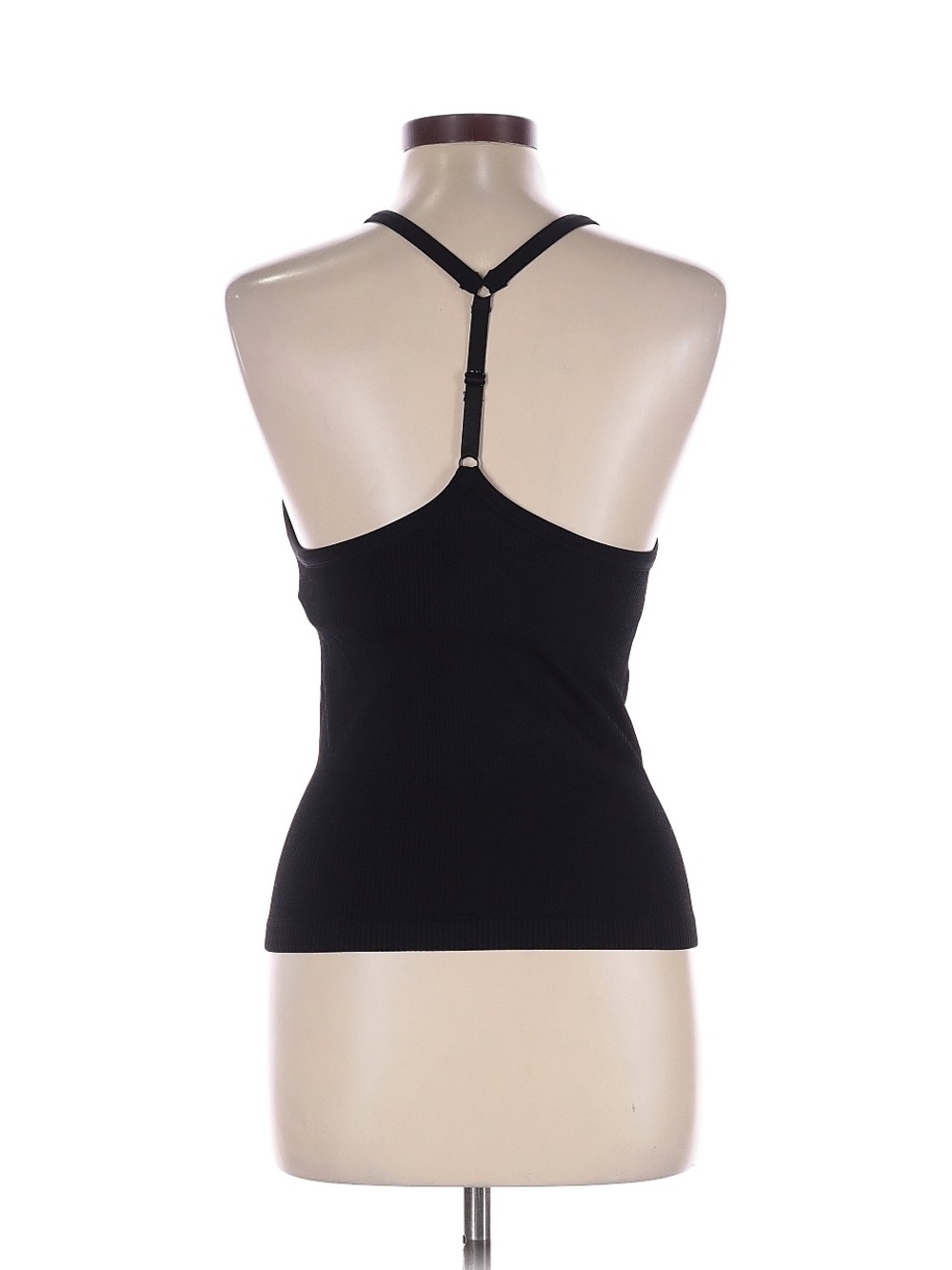Pro-Fit Black Ribbed Halter Tank Top. Size XL - Picture 2 of 2
